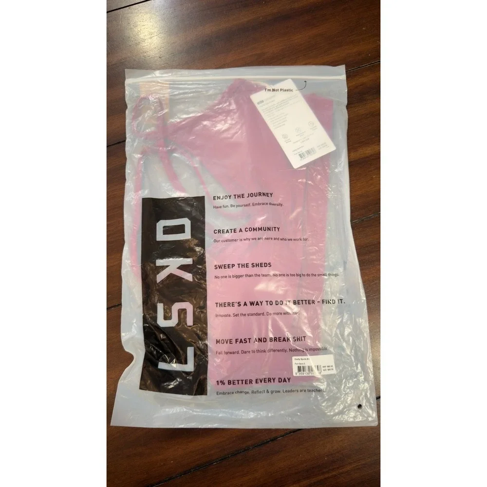 LSKD Clarity Sports Bra Plum Berry Small NWT NEW